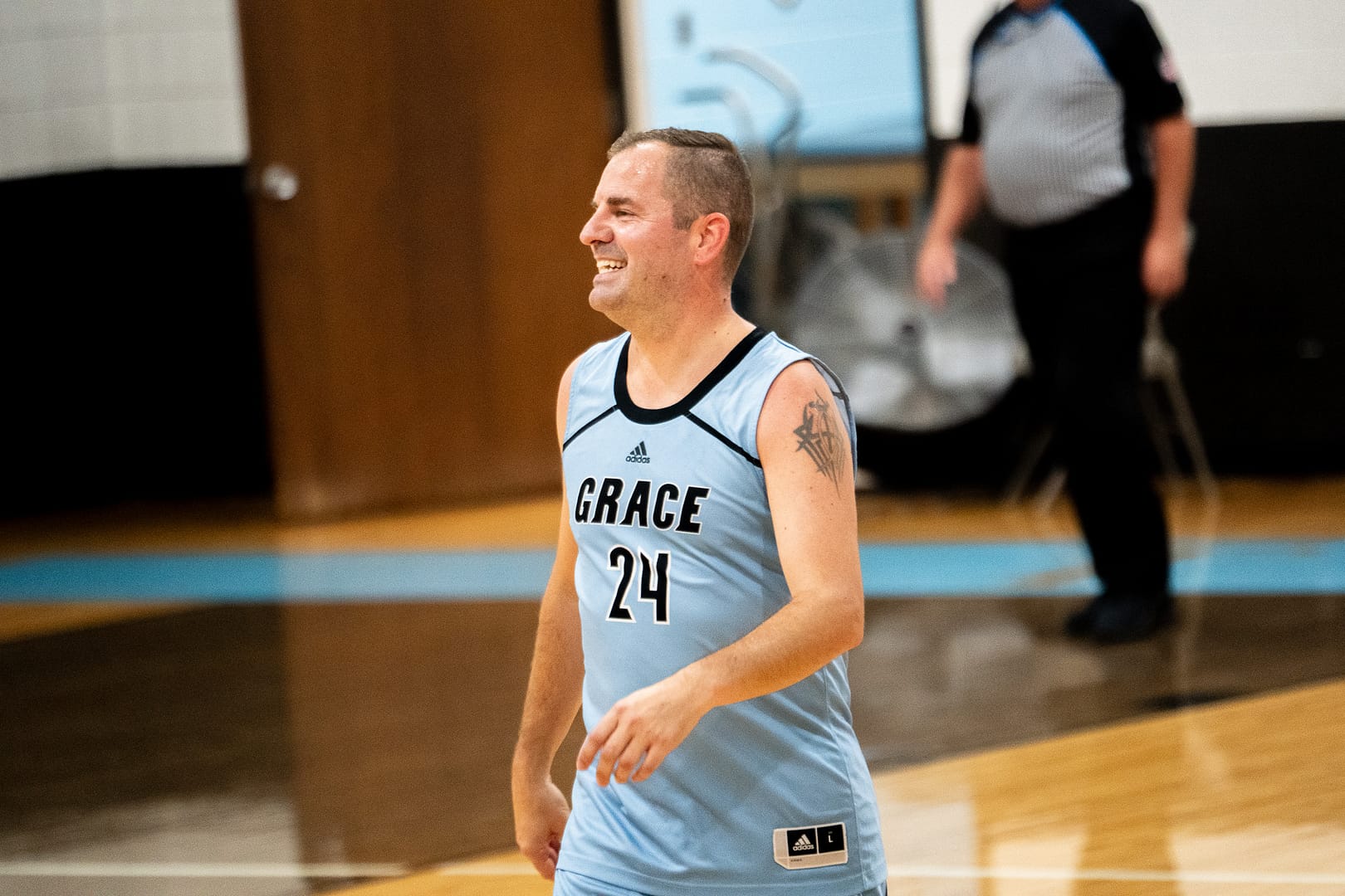 Ron Playing Basketball