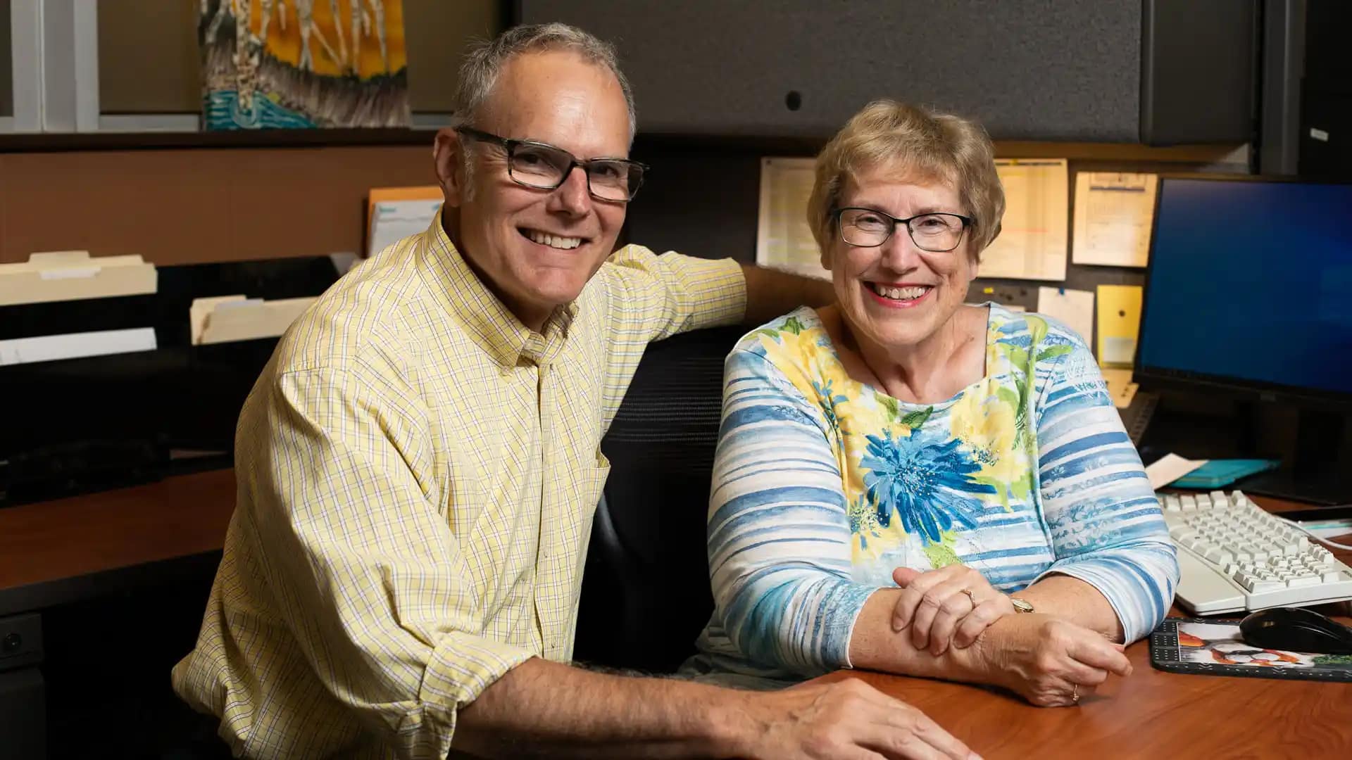 Bev Wallace & Doug Vriesman, VP of Finance & Business Services