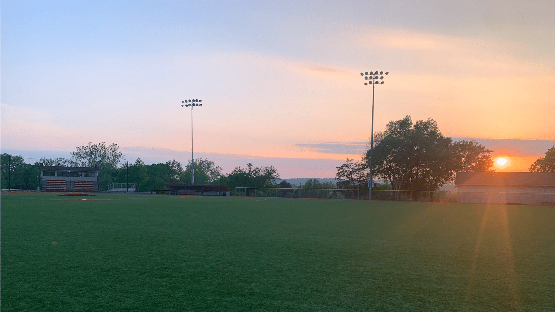 Ozarks_field-10 baseball field at sunset