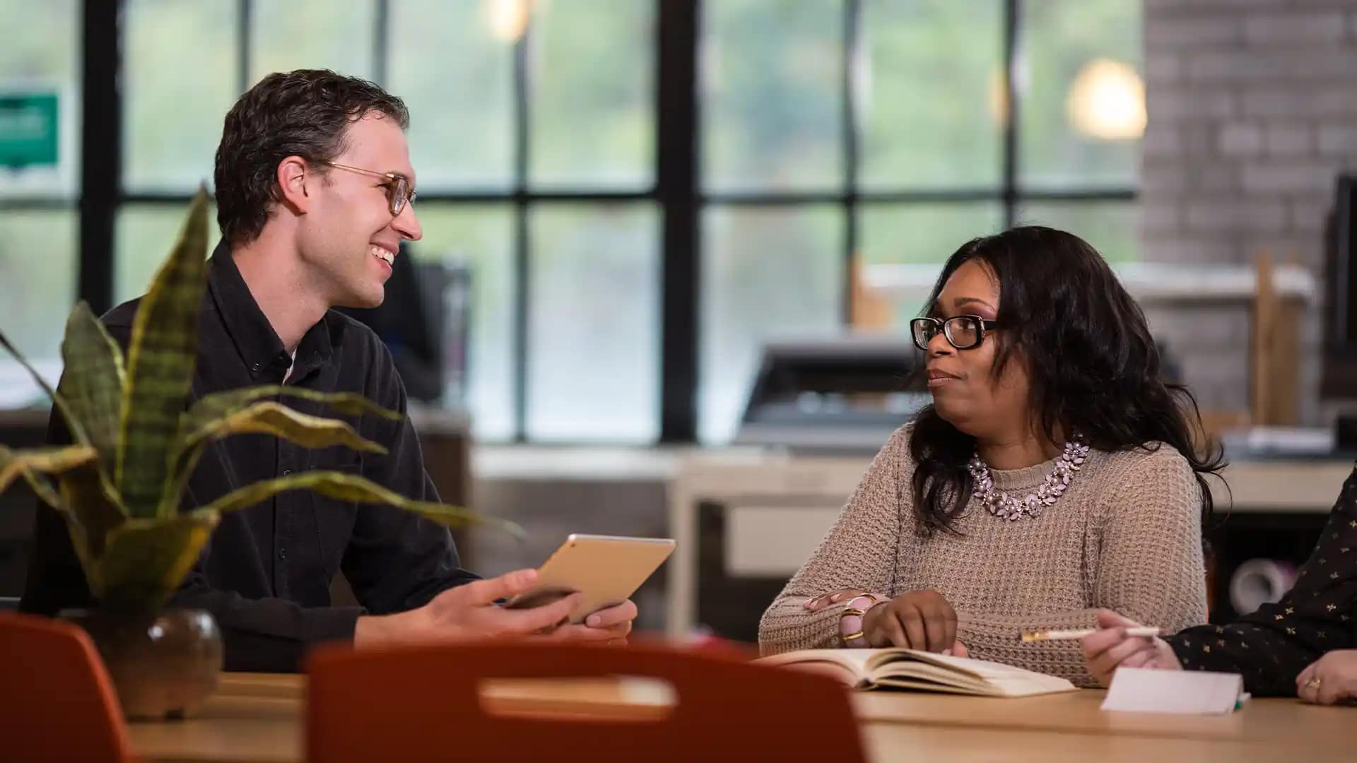 Meetings-Conferences Grace Online students having a meeting in a conference room