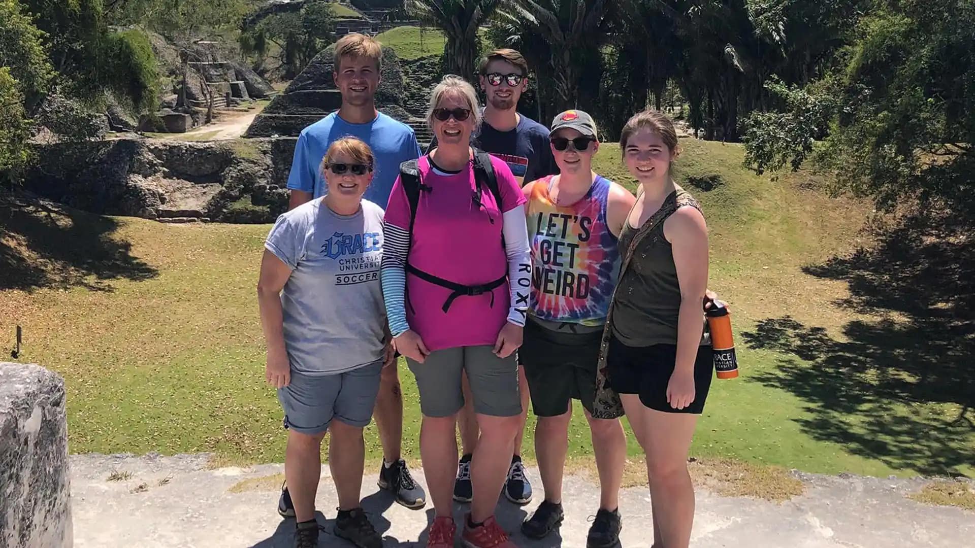 Study-Abroad-Belize A group of Grace students in South America