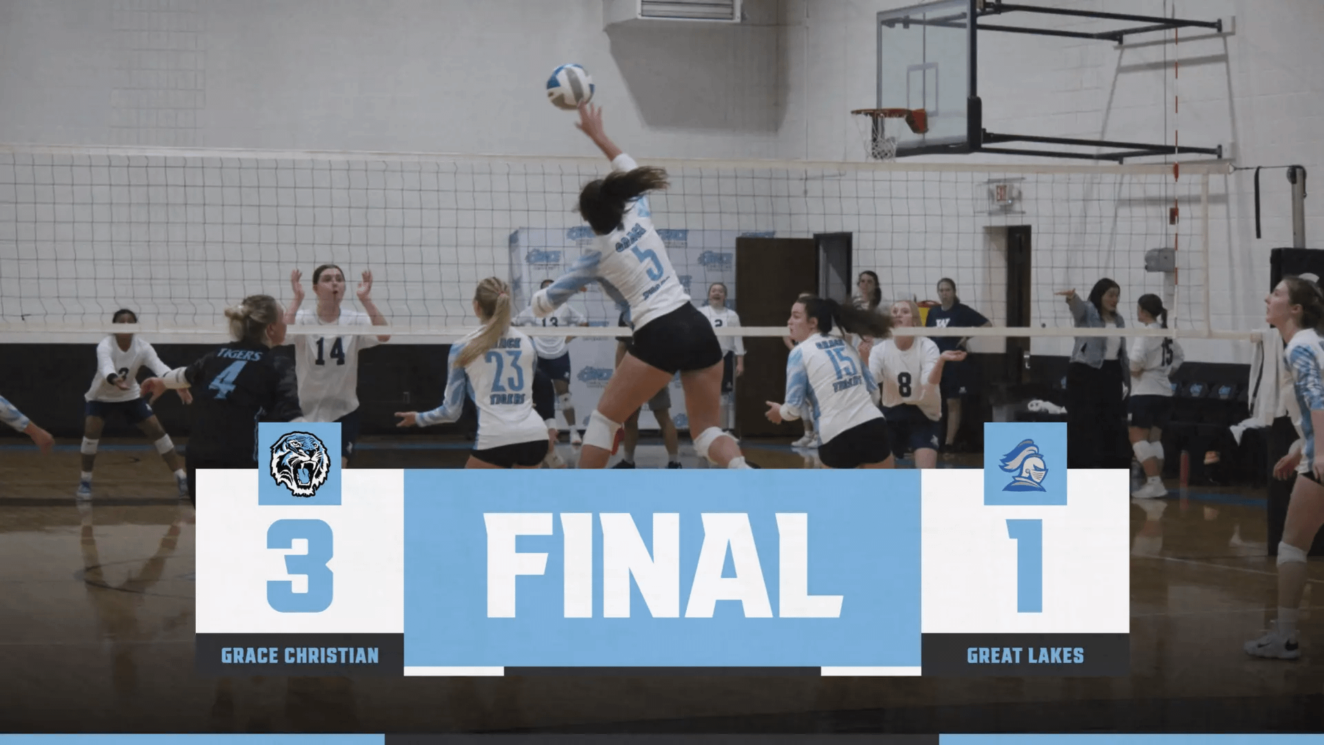 Grace Women’s Volleyball Crushes Crusaders at Home Grace Women's Volleyball Crushes Crusaders at Home