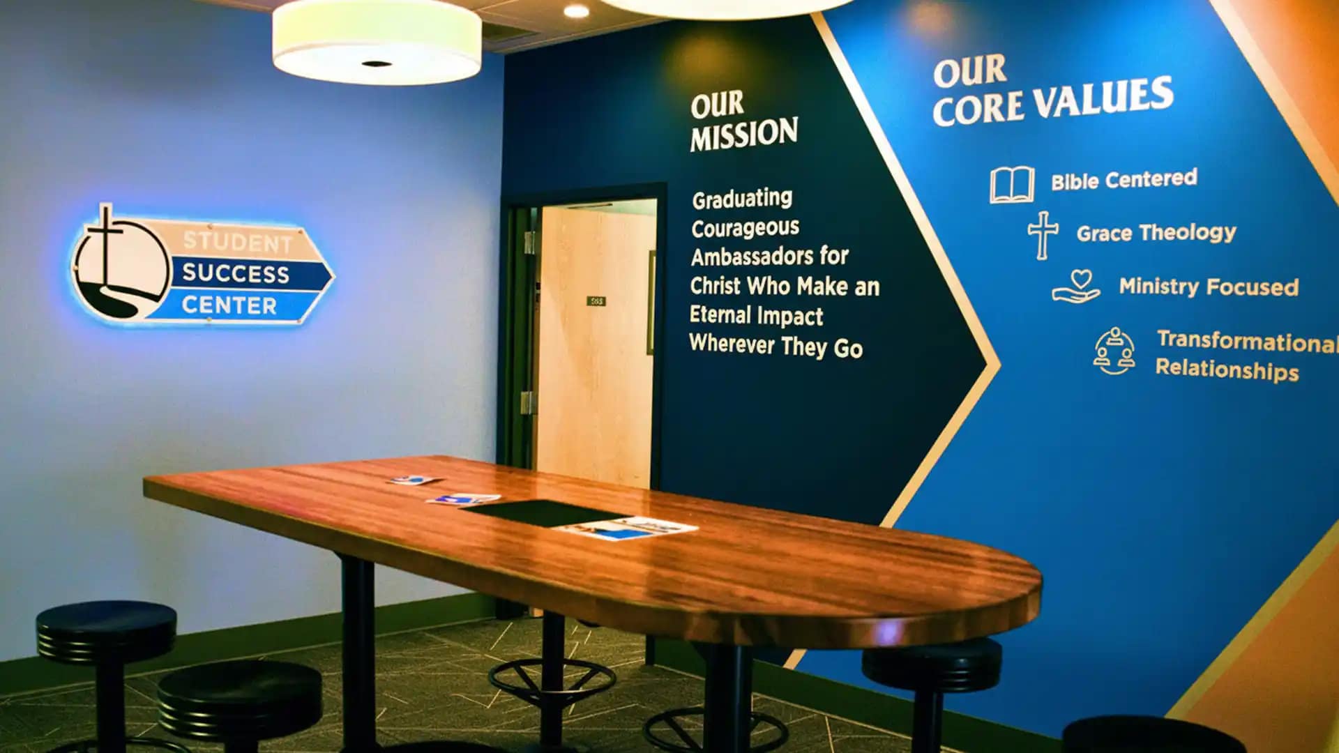 The new entrance of the Student Success Center