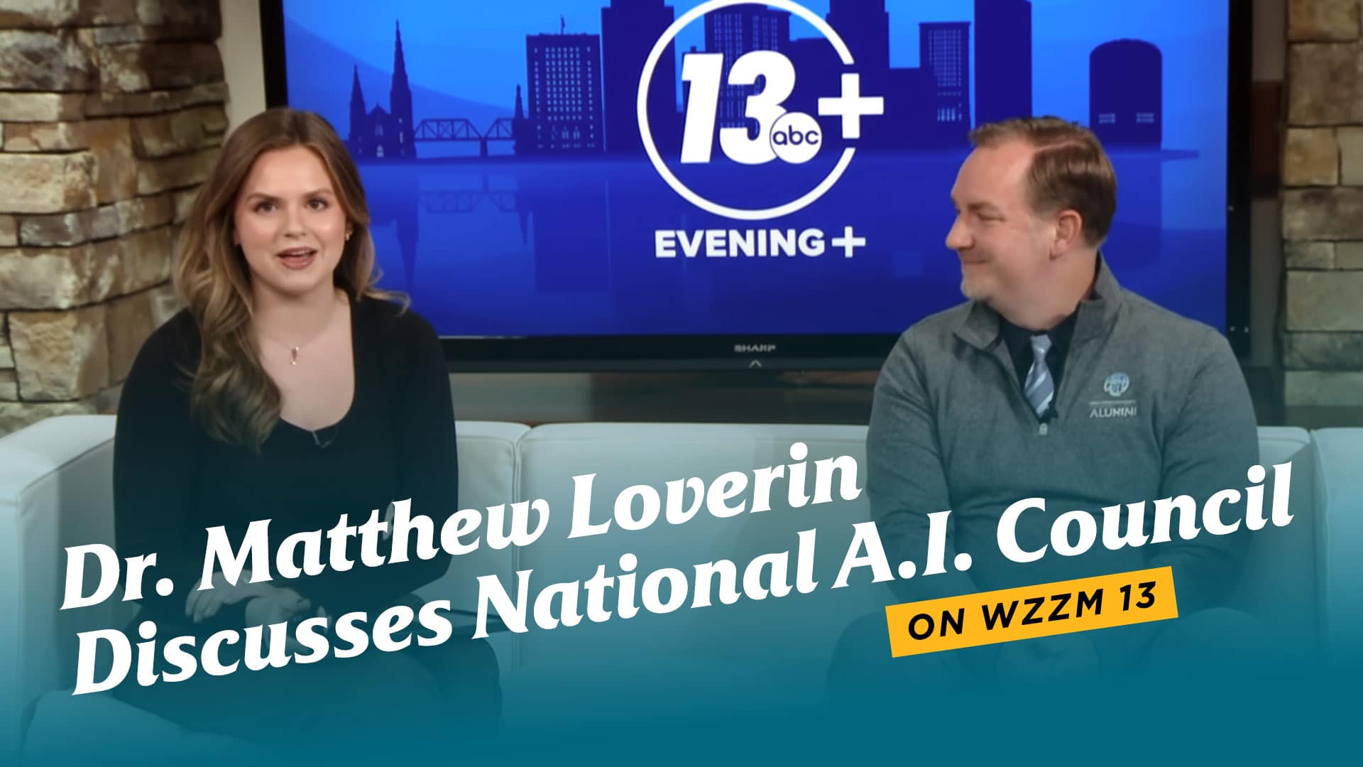 Dr. Matthew Loverin Discusses National A.I. Council on WZZM 13 Dr. Matthew Loverin Discusses National A.I. Council on WZZM 13