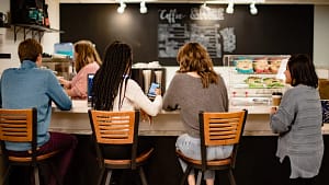 Kahawa Coffee students hanging out