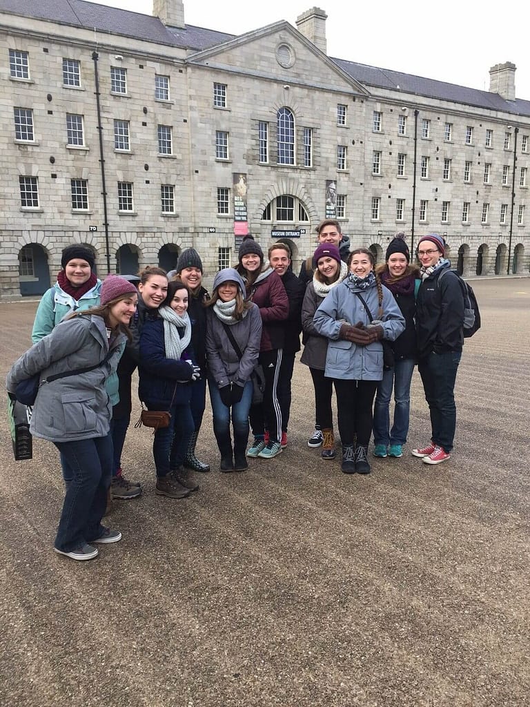 Grace Christian University students in dublin group photo