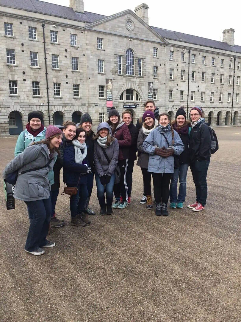 Dublin_Trip_2017 Grace Christian University students in dublin group photo