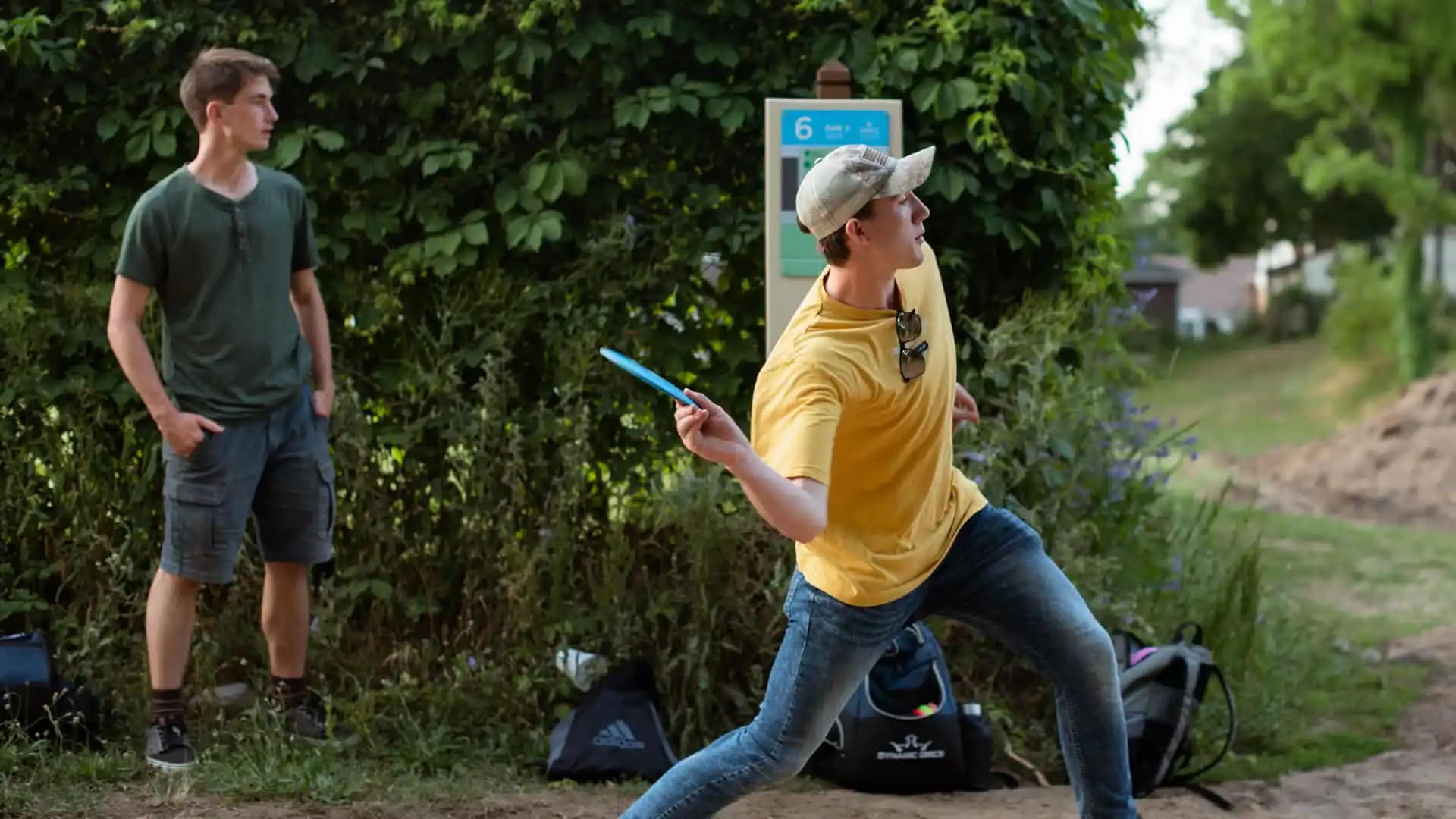 Disc-Golf disc golf course on campus