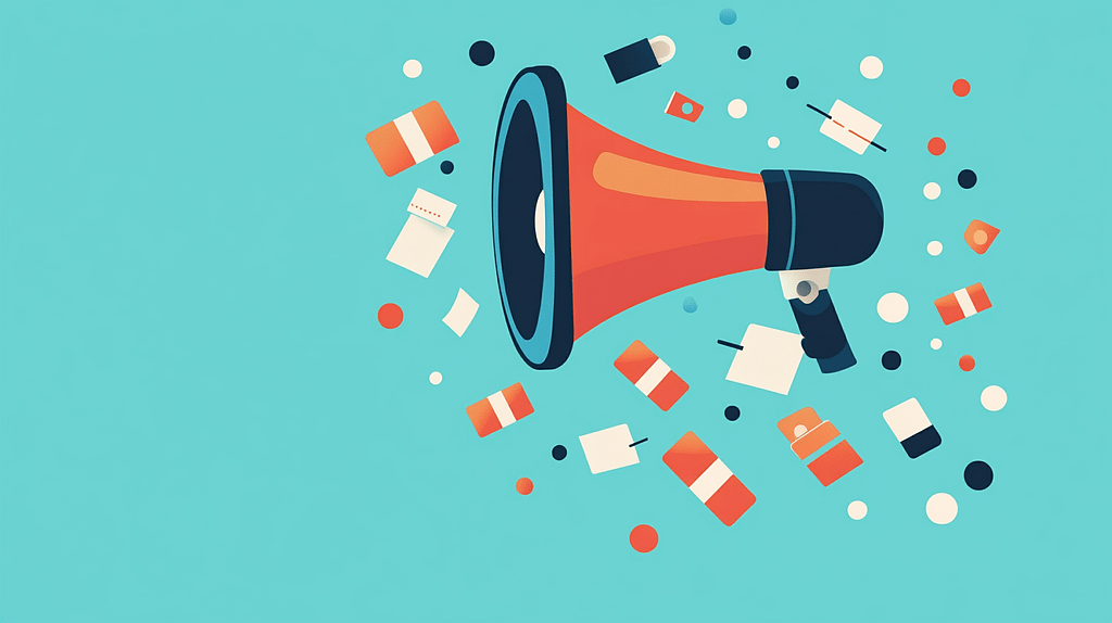 Illustration of a megaphone showing how brand awareness.