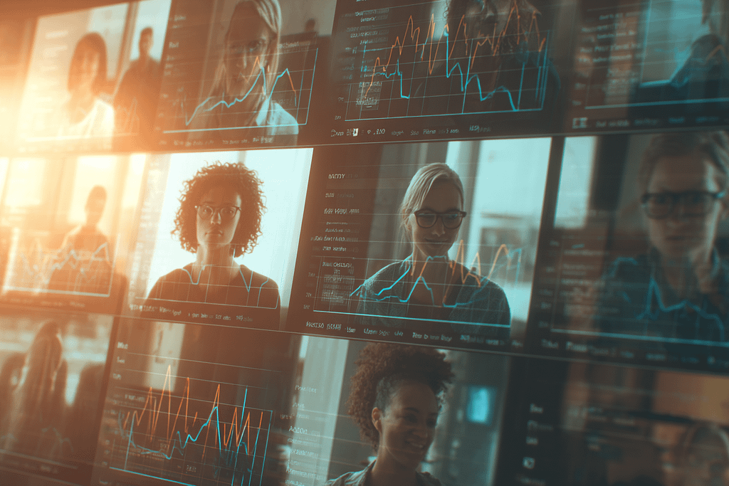 Illustration showing how AI-driven predictive analytics can help higher ed marketers.