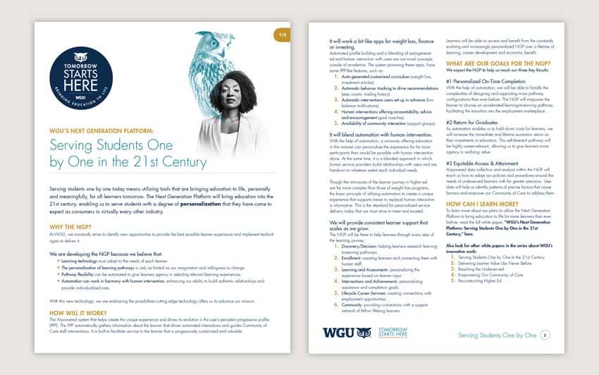 Western Governors University White Paper